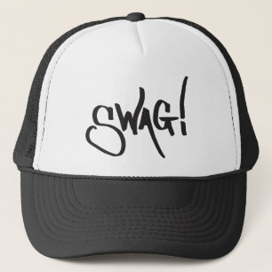 Swag Tag - Black Trucker Hat