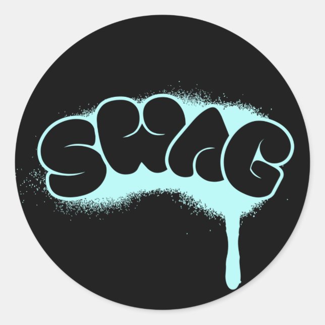 Swag Tag (Teal/Black) (Front)