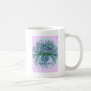 Swaga Jambo Hakuna Matata Kenya Giraffe Safari  Wo Coffee Mug