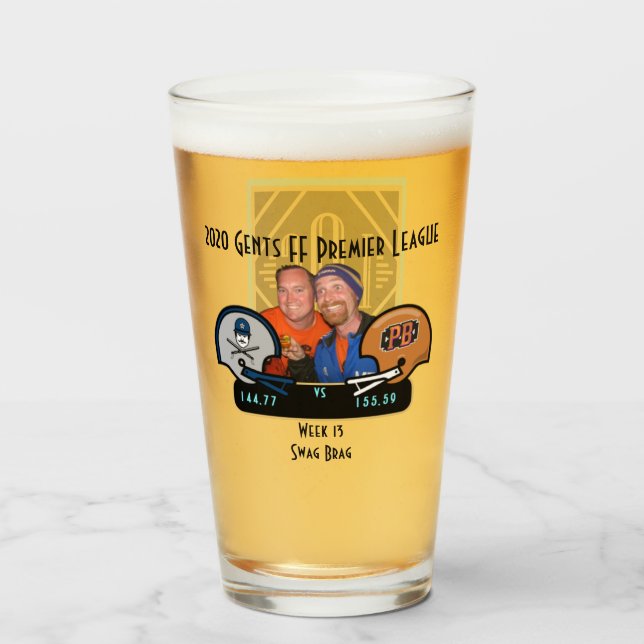 SwagBrag13 Lizzie v Peaky Pint Glass (Front Filled)