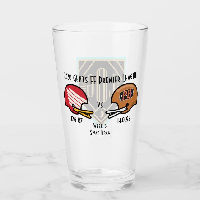 SwagBrag5 DuckyShin v Peaky Pint Glass (Front)