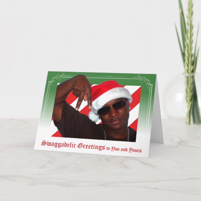 Swaggadelic Greetings Holiday Card (Front)