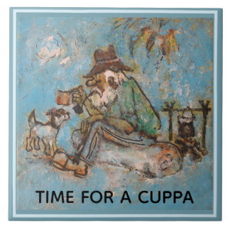 Swagman and his dog tile