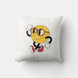 Swagmoji Strut – Cartoon Throw Pillow