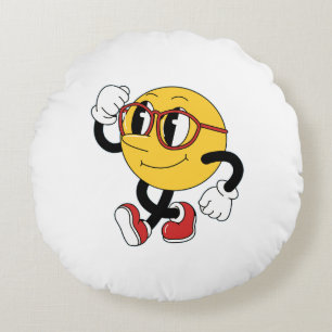 Swagmoji Strut – Cartoon Throw Pillow