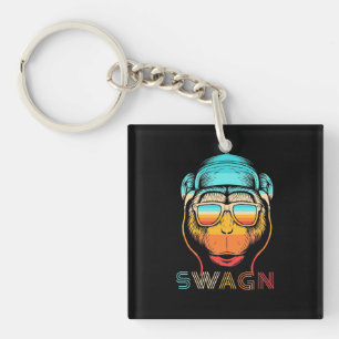 Swagn Retro Monkey Key Ring