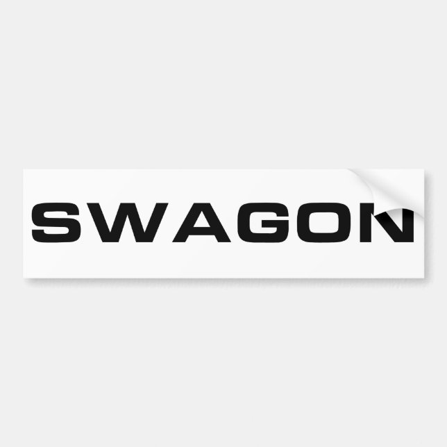 Swagon Bumper Sticker (Front)