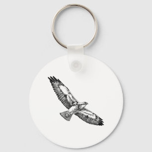 Swainson's Hawk (in flight) Key Ring