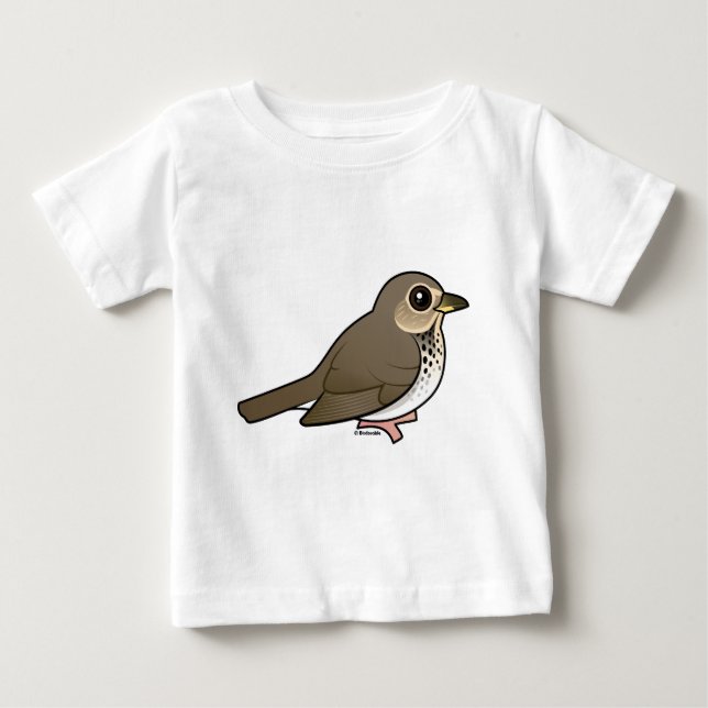 Swainson's Thrush Baby T-Shirt (Front)