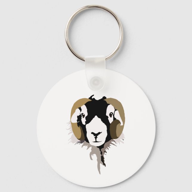 Swaledale sheep key ring (Front)