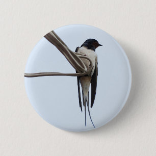 Swallow 6 Cm Round Badge