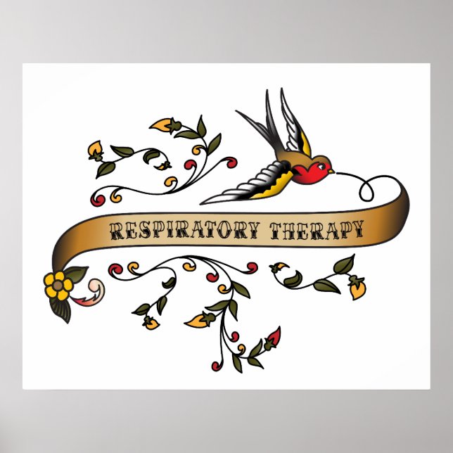 Swallow and Scroll with Respiratory Therapy Poster (Front)