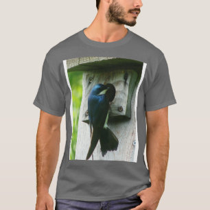 Swallow Bird Checking Out a Birdhouse T-Shirt