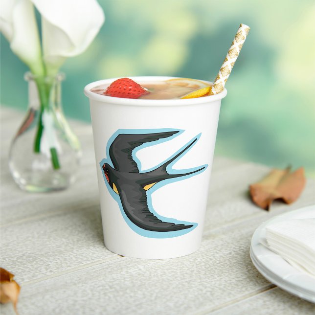 Swallow Bird Flying Paper Cups (Creator Uploaded)