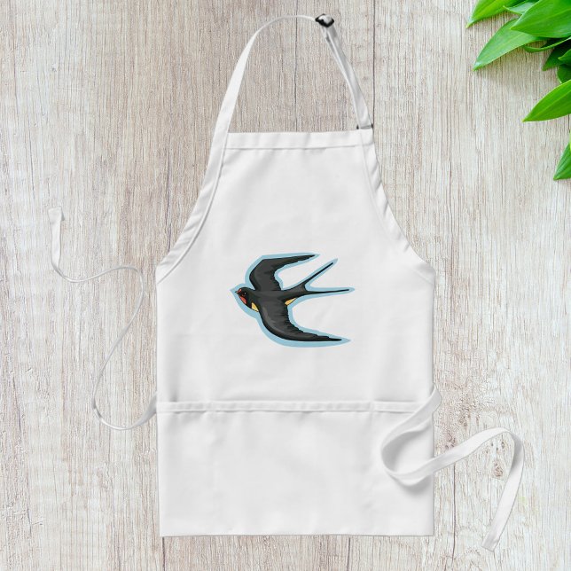 Swallow Bird Flying Standard Apron (Creator Uploaded)