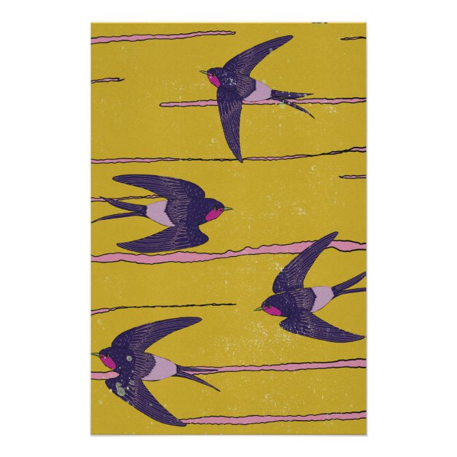 Swallow Birds Poster (Front)