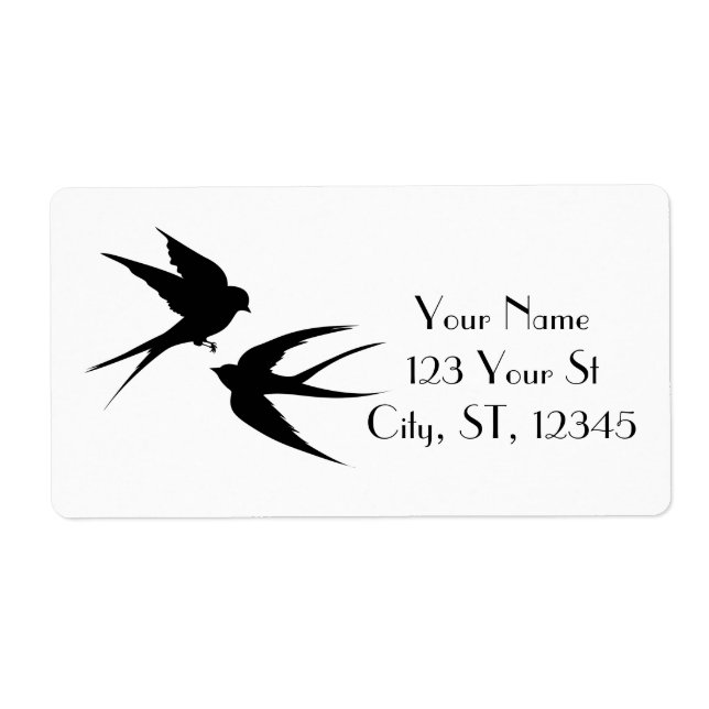 Swallow Birds Silhouettes Thunder_Cove  (Front)
