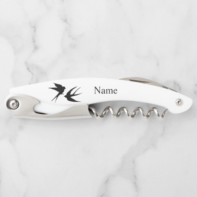 Swallow Birds Silhouettes Thunder_Cove  Corkscrew (Front)