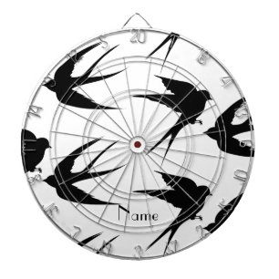 Swallow Birds Silhouettes Thunder_Cove Dartboard