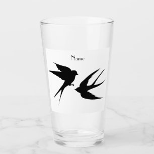 Swallow Birds Silhouettes Thunder_Cove   Glass