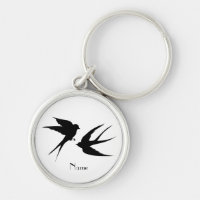 Swallow Birds Silhouettes Thunder_Cove