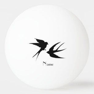 Swallow Birds Silhouettes Thunder_Cove   Ping Pong Ball