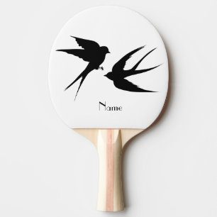 Swallow Birds Silhouettes Thunder_Cove  Ping Pong Paddle
