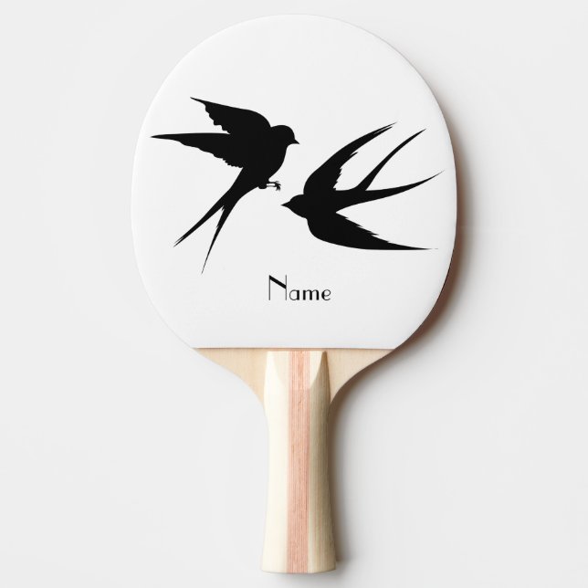 Swallow Birds Silhouettes Thunder_Cove  Ping Pong Paddle (Front)