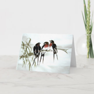 Swallow Family Card