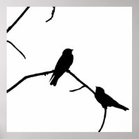 Swallow or Swifts Silhouette Love Bird Watching