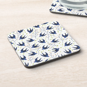 Swallow pattern coaster