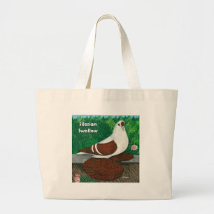 Swallow Pigeon: Silesian Large Tote Bag