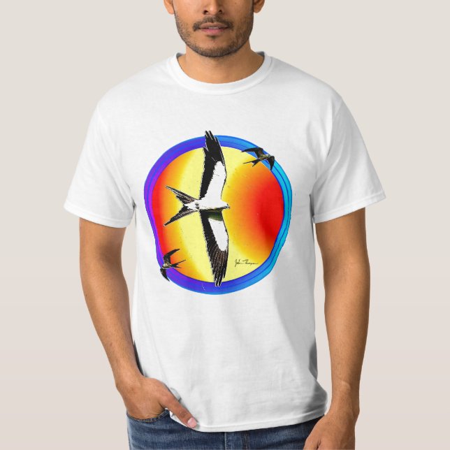 Swallow Tail Kites T shirt (Front)