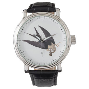 Swallow Tailed Hawk with Snake Vintage Audubon Watch