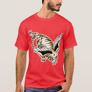 Swallow tiger traditional tattoo T-Shirt
