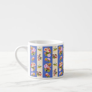 Swallows and roses espresso cup