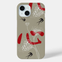 Swallows Birds Chinese Heart Oriental Kanji Floral