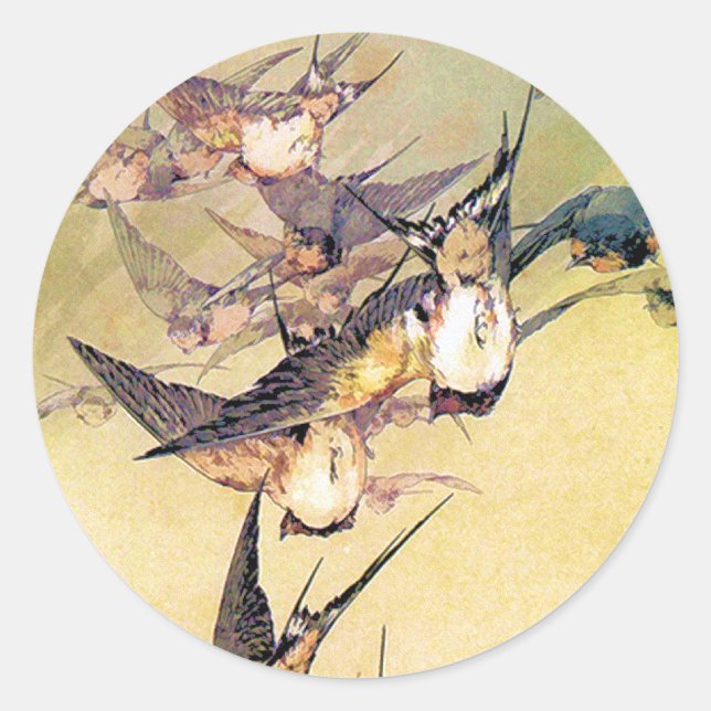 Swallows Classic Round Sticker (Front)