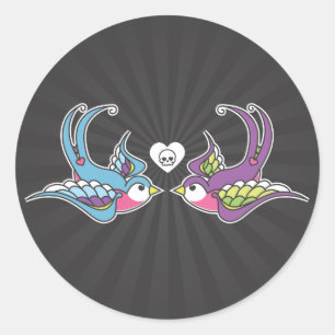 Swallows Classic Round Sticker