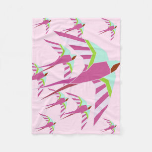 Swallows Fleece Blanket