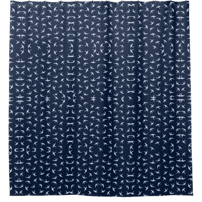 Swallows Shower Curtain (Front)