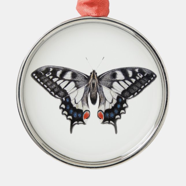 Swallowtail 2012 metal tree decoration (Front)