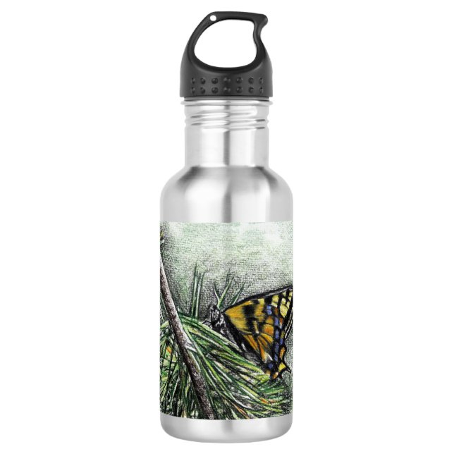 Swallowtail Butterfly 710 Ml Water Bottle (Front)