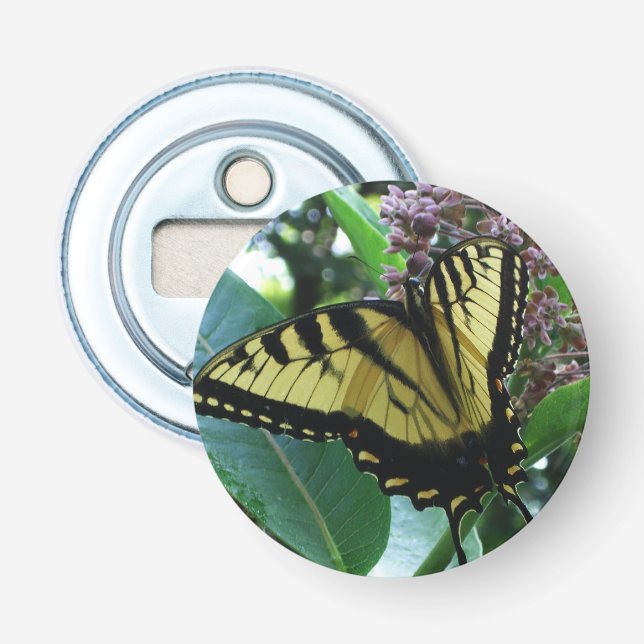 Swallowtail Butterfly I on Milkweed at Shenandoah Bottle Opener (Front)