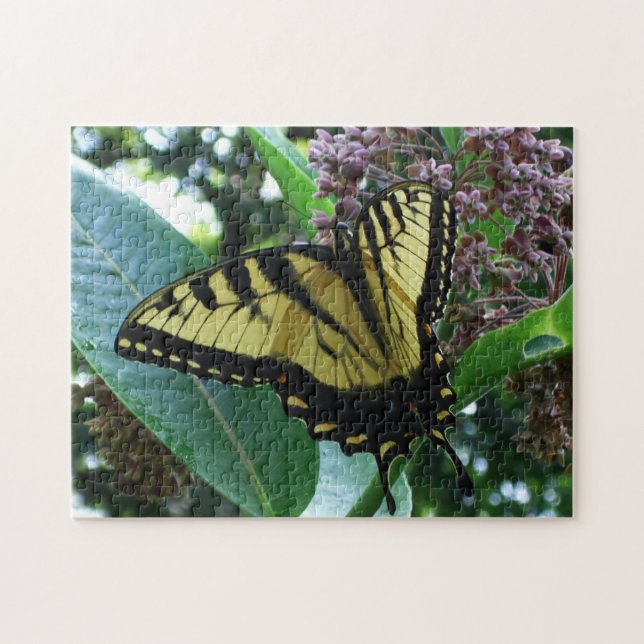 Swallowtail Butterfly I on Milkweed at Shenandoah Jigsaw Puzzle (Horizontal)