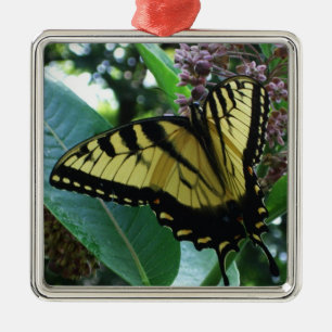 Swallowtail Butterfly I on Milkweed at Shenandoah Metal Tree Decoration