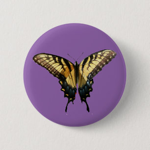 Swallowtail Butterfly III Beautiful Colourful Phot 6 Cm Round Badge