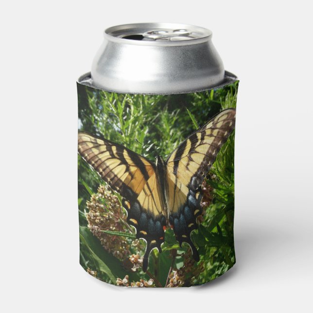 Swallowtail Butterfly III Beautiful Colourful Phot Can Cooler (Can Front)
