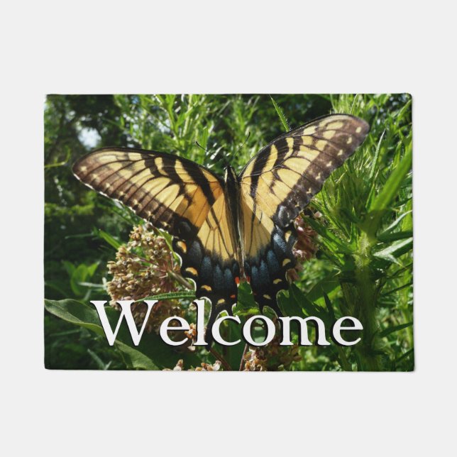 Swallowtail Butterfly III Beautiful Colourful Phot Doormat (Front)
