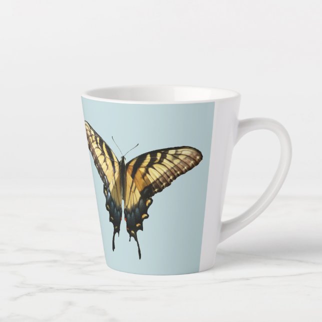Swallowtail Butterfly III Beautiful Colourful Phot Latte Mug (Right)